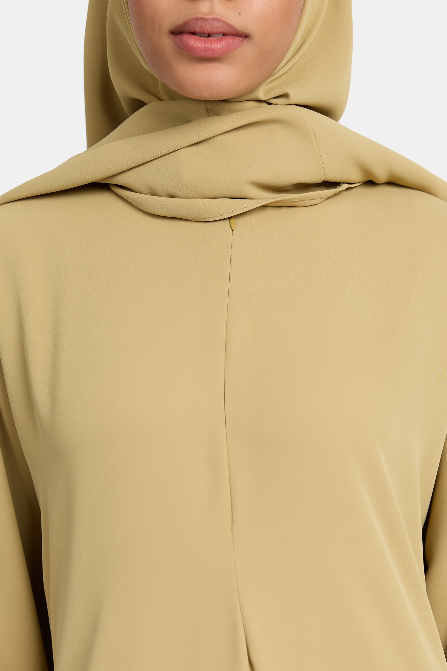 Pearl abaya - Golden green