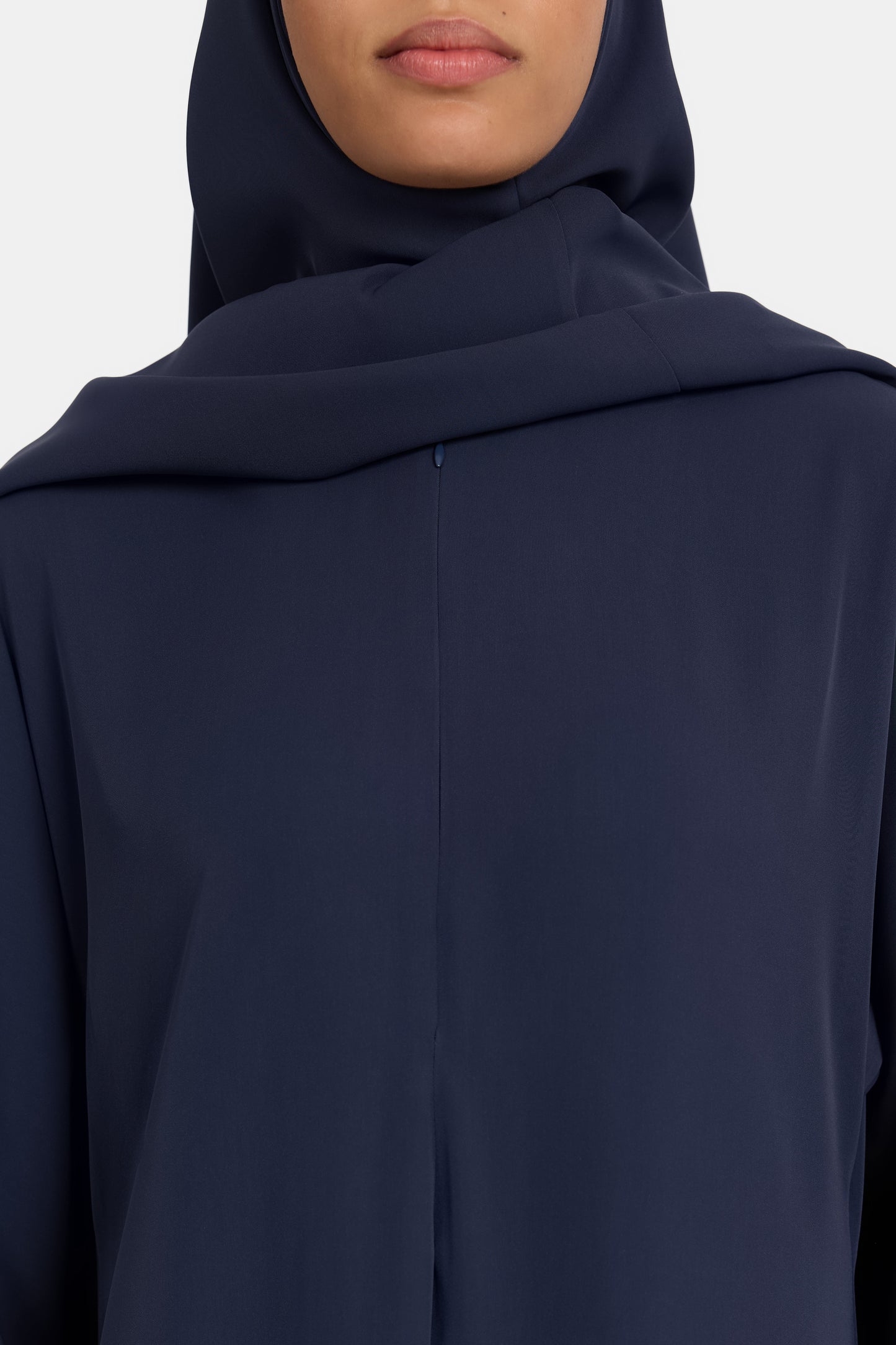 Floral embroidery abaya - Navy