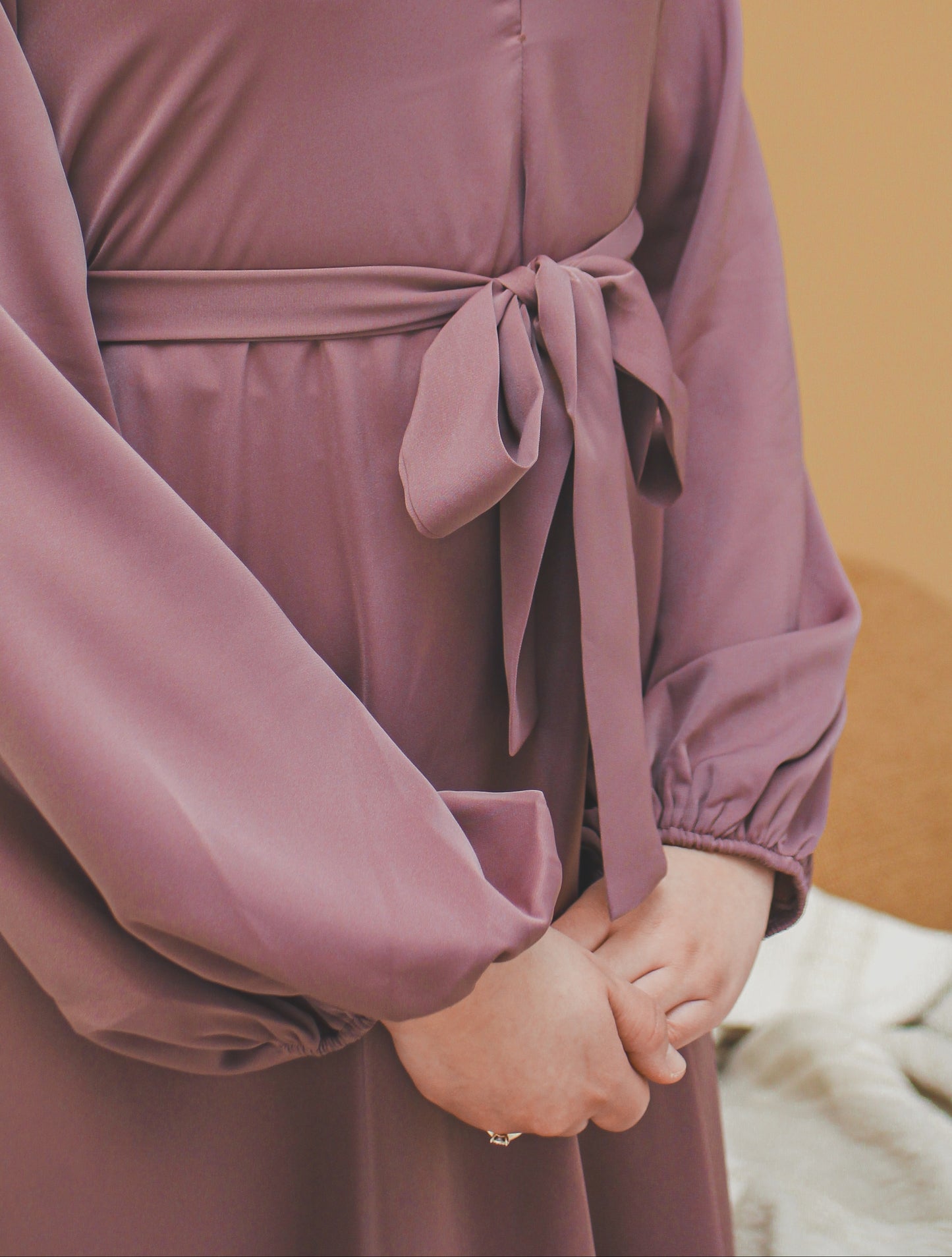 Ballon abaya - Deep rosewood