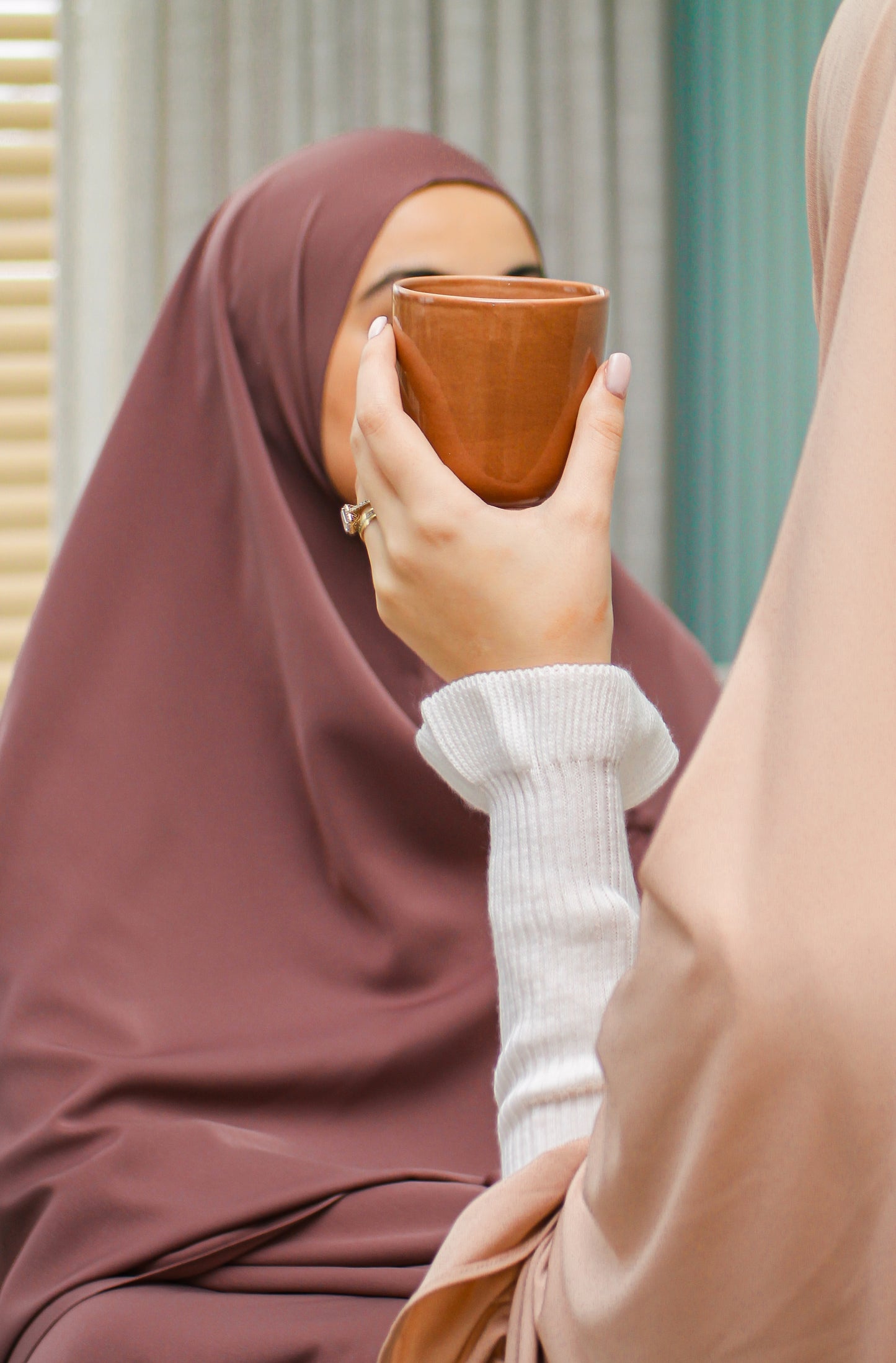 Button khimar - Deep rosewood