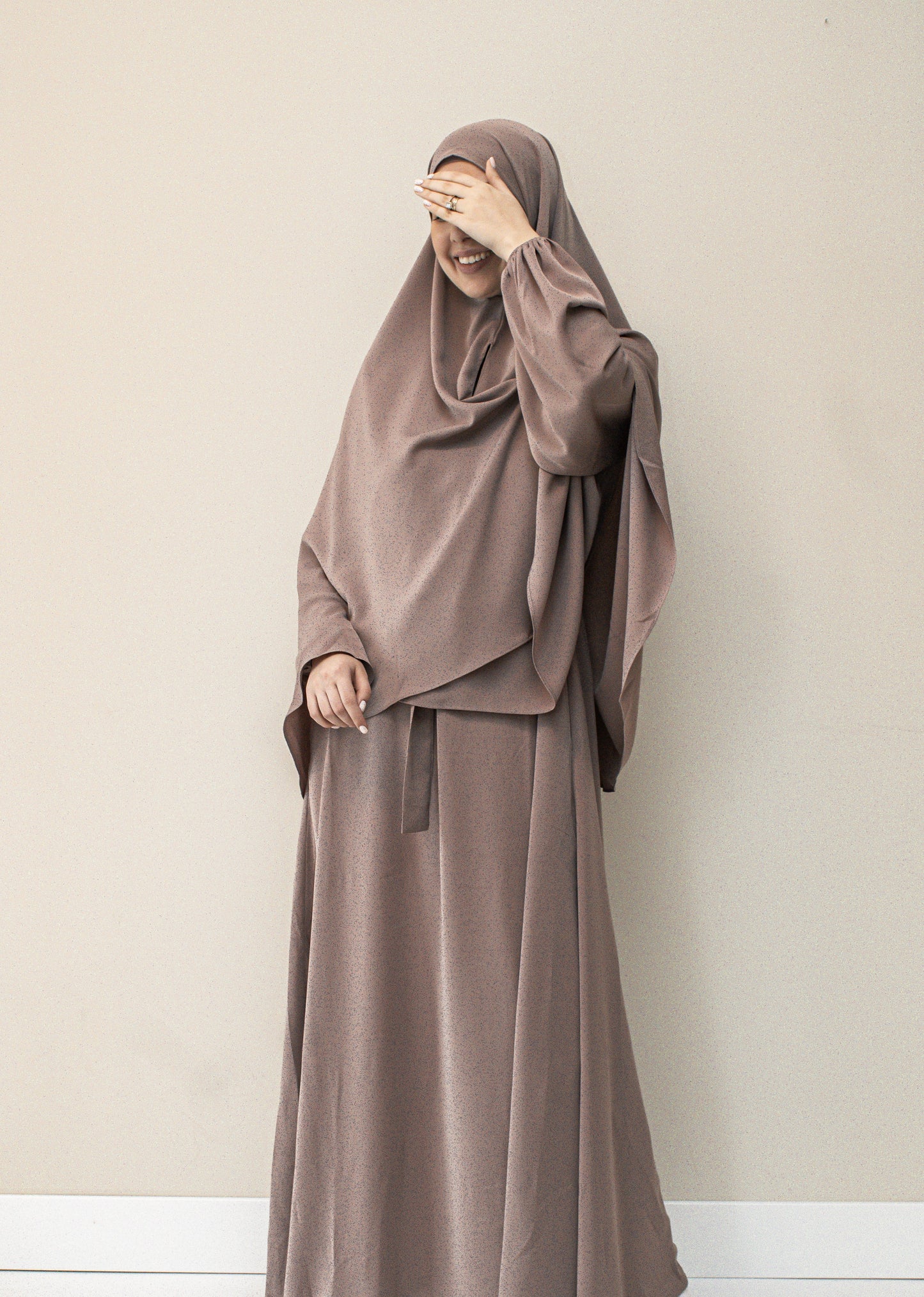 Ballon abaya - Lavender taupe