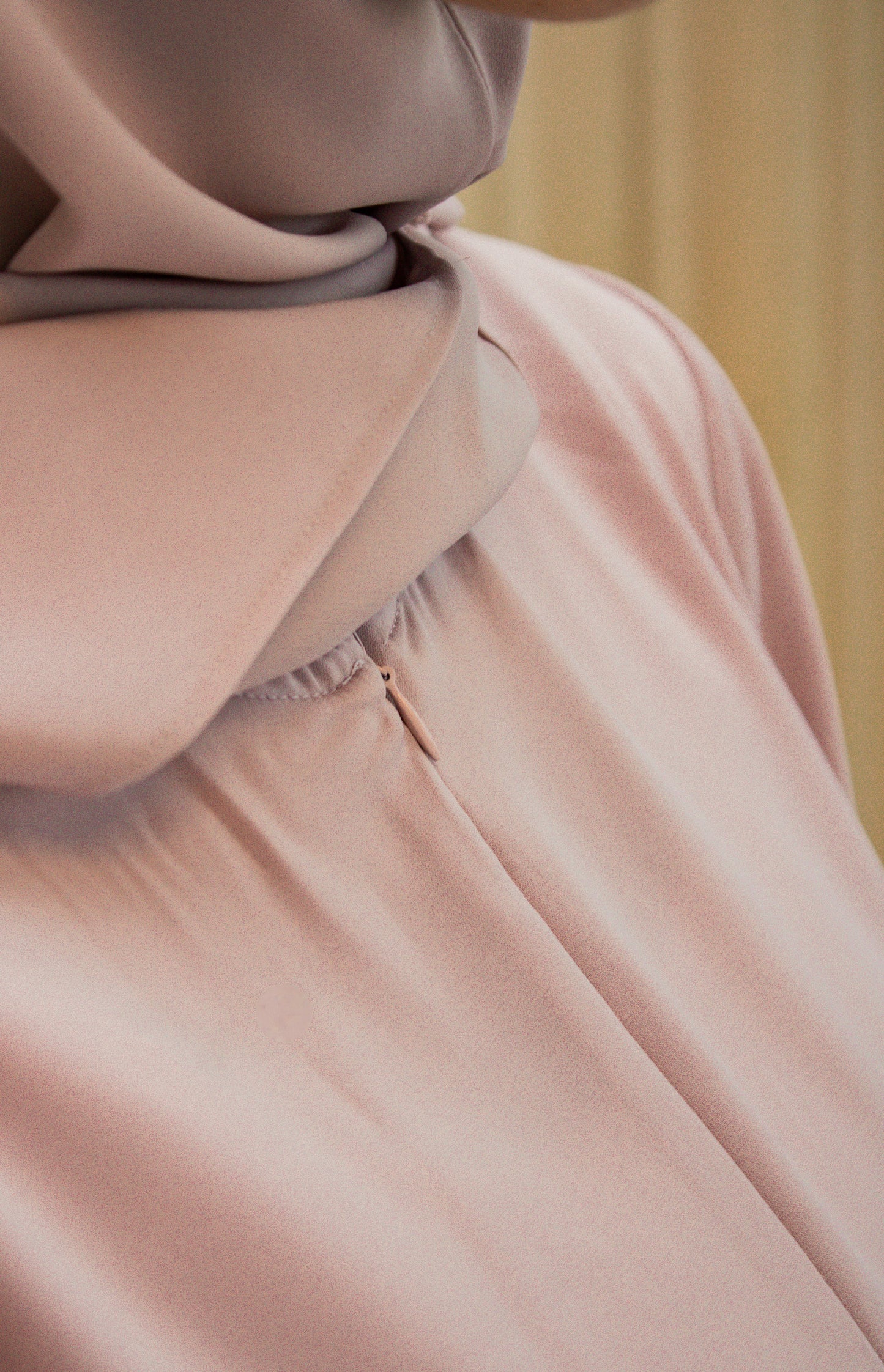 Ballon abaya - Silver pink