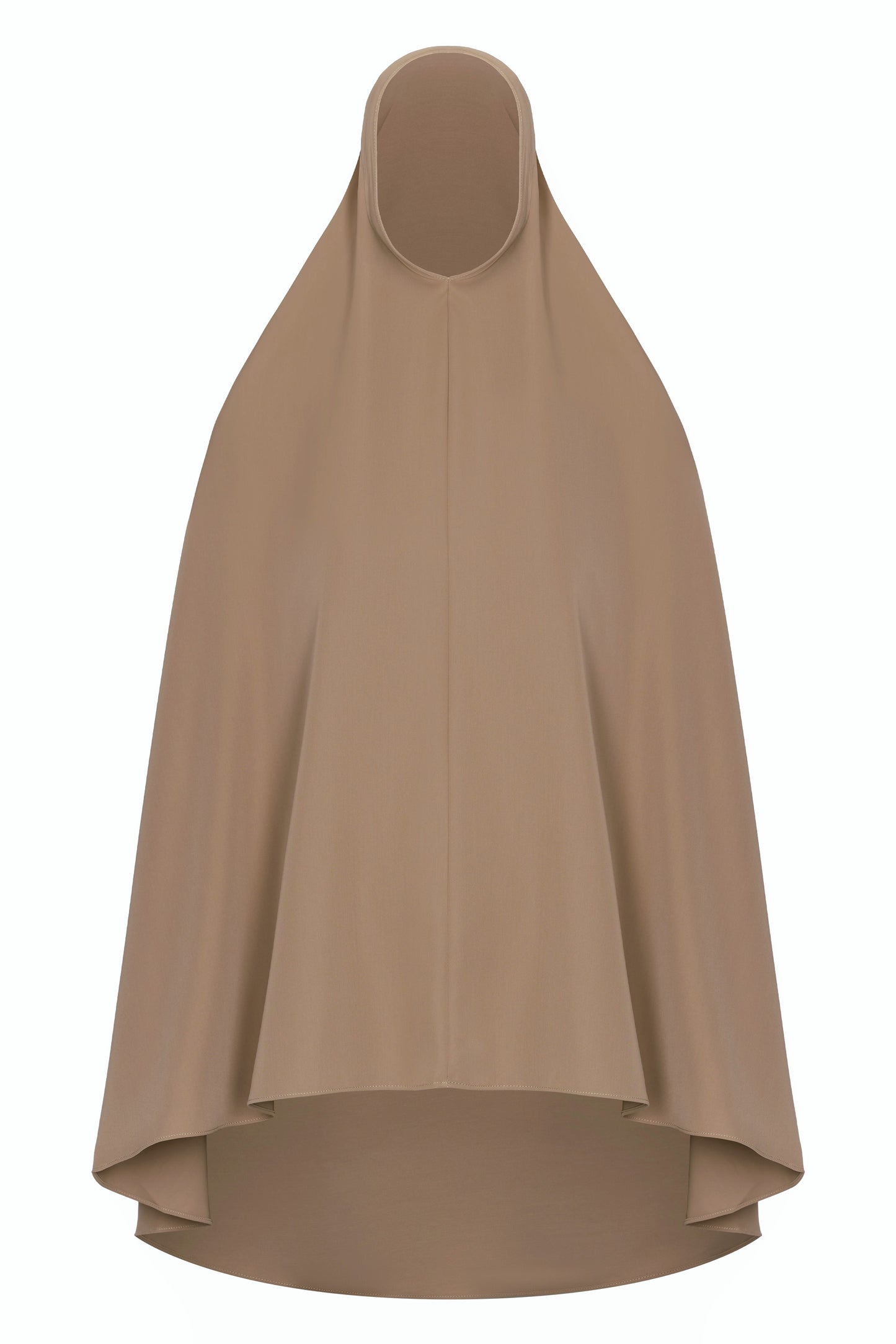 Khimar (Floral embroidery) - Mocha